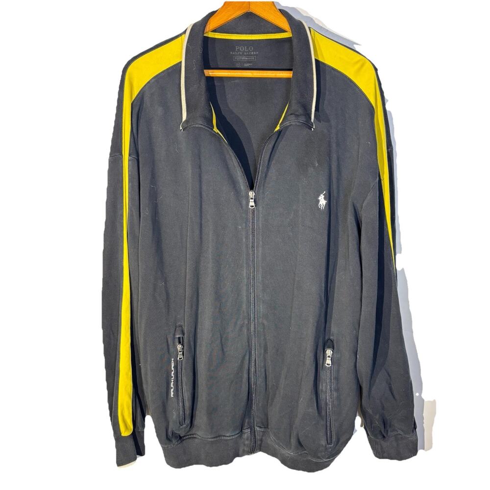 Polo Ralph Lauren Performance Jacket Mens Sz XLT Pony Full Zip Embroidered